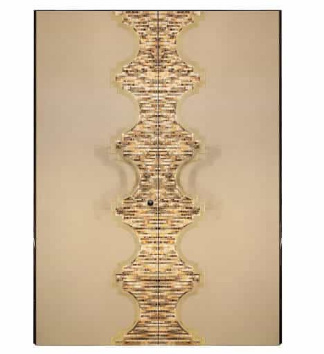 A photo of a custom security door designed for a luxury home owner. 